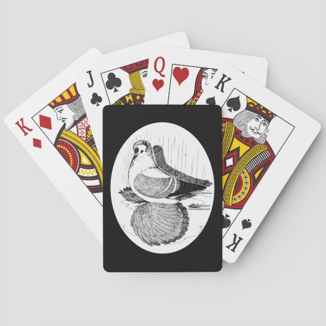 Fairy Swallow Pigeon 1978 Poker Cards (Back)