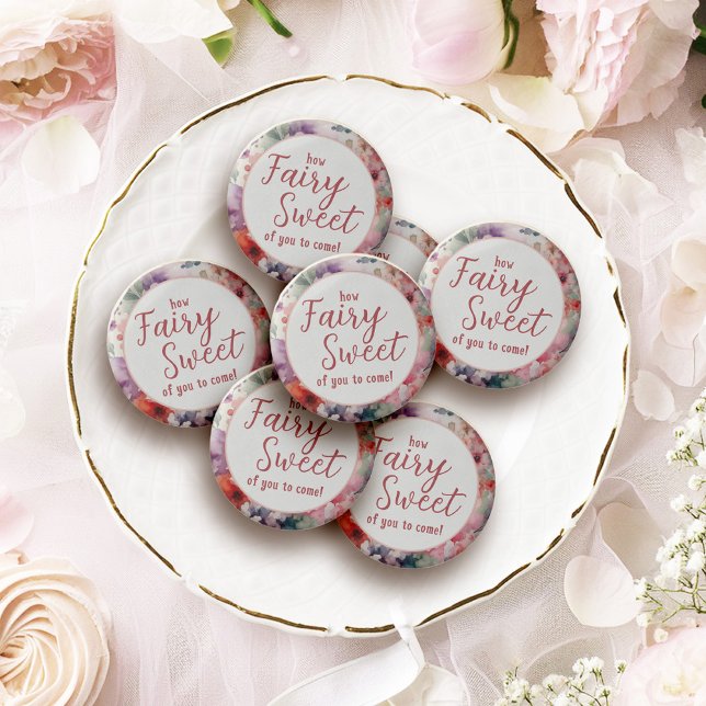 Fairy Sweet of You to Come Fairy Birthday Party Chocolate Covered Oreo (Fairycore Birthday Party Favors White Chocolate How Fairy Sweet!)