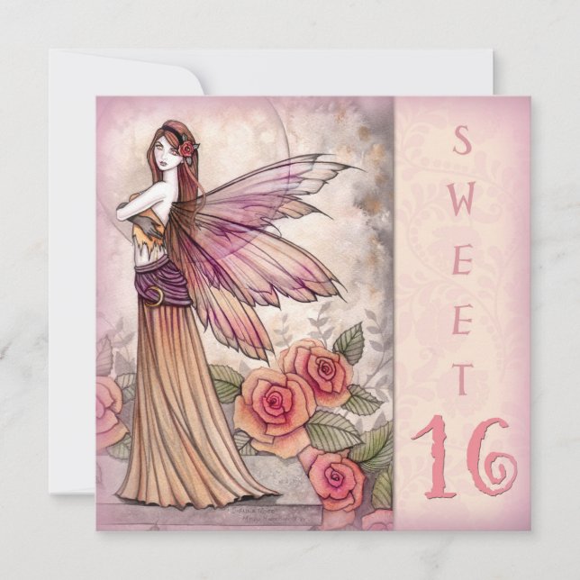 Fairy Sweet Sixteen Party Invitations (Front)