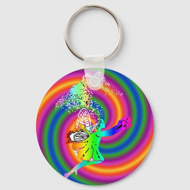 fairy swirl keychain (Front)