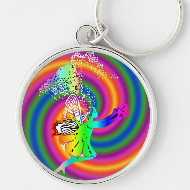 fairy swirl keychain (Front)