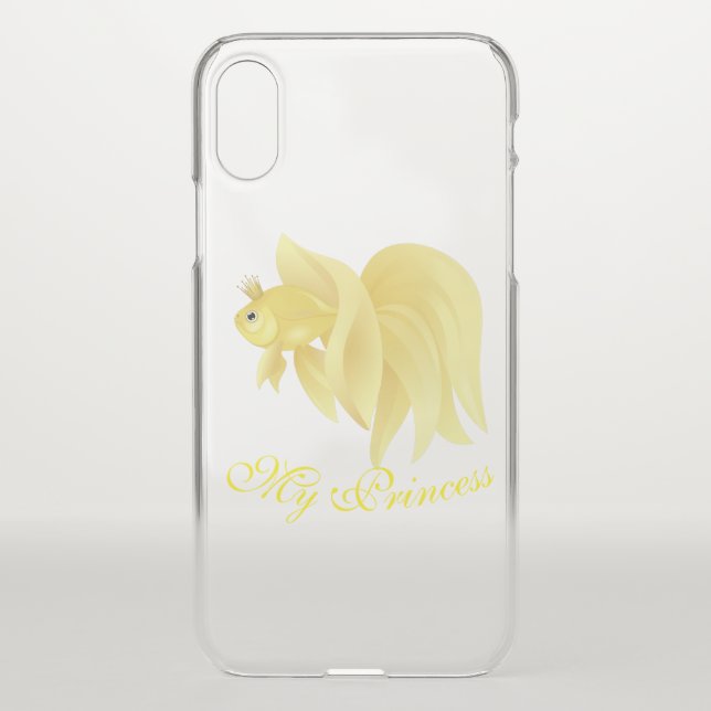 Fairy tail golden fish princess uncommon iPhone case (Back)