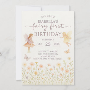 Fairy Tale 1st Birthday Invitation