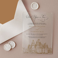 Fairy Tale Acrylic Wedding Invitation