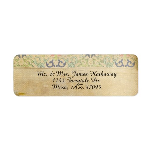 Fairy Tale Antique Look Wedding Label