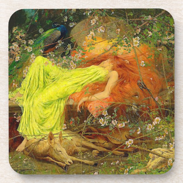 Fairy Tale Arthur Wardle Beverage Coaster (Front)