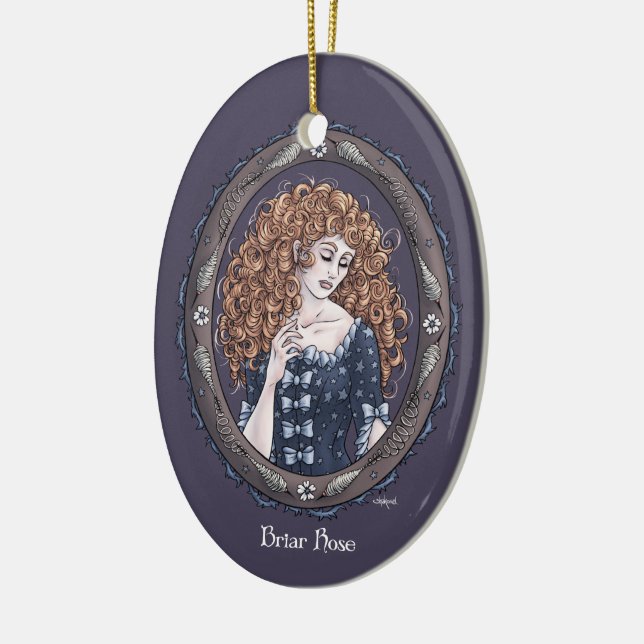 Fairy Tale "Briar Rose" Fantasy Art Ornament #1 (Left)