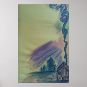 Fairy Tale Cabin Poster