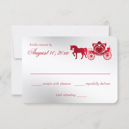 Fairy Tale Carriage Silver and Red Response