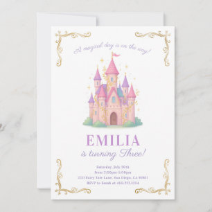 Fairy Tale Castle Birthday Party Invitation