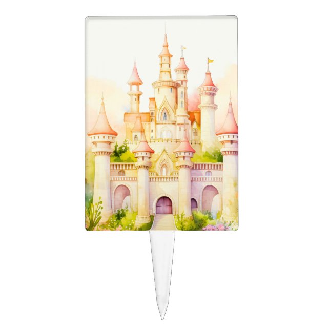 Fairy Tale Castle  Cake Topper (Front)