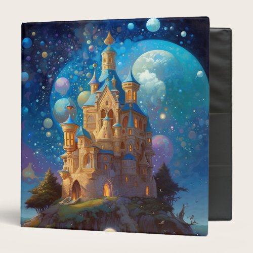 Fairy Tale Castle Fantasy Art 3 Ring Binder