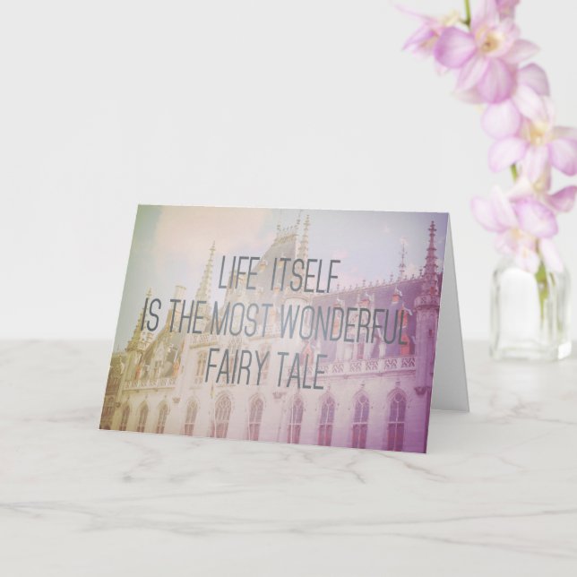 Fairy Tale Castle | Inspirational Greeting Card (Orchid)