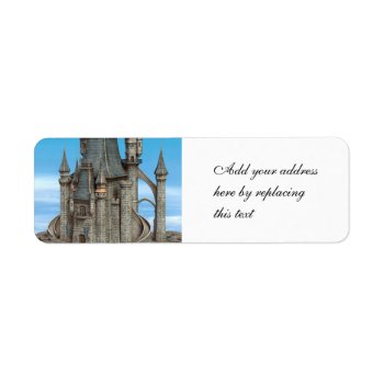 Fairy Tale Castle Label by YourFantasyWorld at Zazzle
