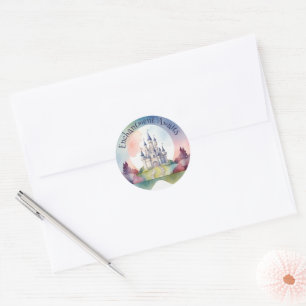 Fairy Tale Castle Party Classic Round Sticker