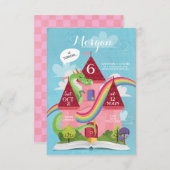 Fairy Tale Castle Princess Birthday Party Invite (Front/Back)
