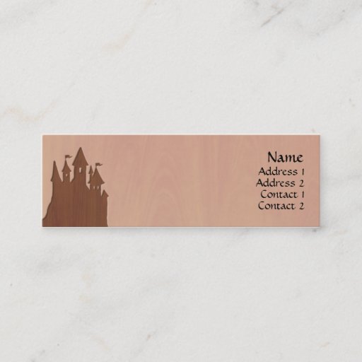 Customizable Fairy-tale Castle Profile Cards Business Card