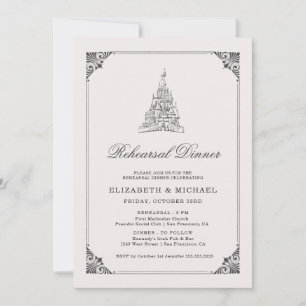 Fairy Tale Castle Rehearsal Dinner Invitation