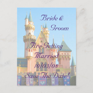 Fairy Tale Castle Save The Date Card