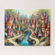 Fairy Tale Castle Village by Turquoise River