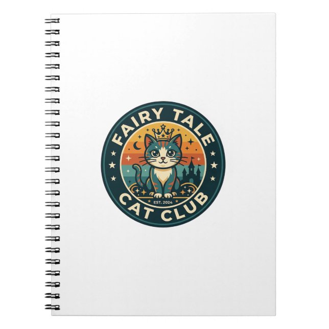 Fairy Tale Cat Cute Kitty Design - Fairy Tale Cat  Notebook (Front)