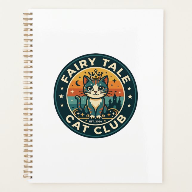 Fairy Tale Cat Cute Kitty Design - Fairy Tale Cat  Planner (Front)