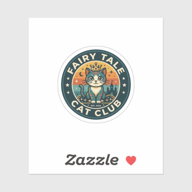 Fairy Tale Cat Cute Kitty Design - Fairy Tale Cat  Sticker (Sheet)