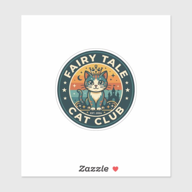 Fairy Tale Cat Cute Kitty Design - Fairy Tale Cat  Sticker (Sheet)