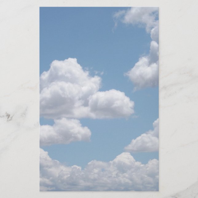 Fairy Tale Clouds Stationery (Front)