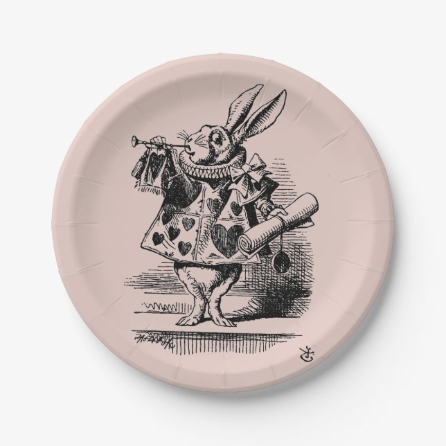 Fairy tale cube - Alice in Wonderland - Fairy Tale Paper Plates (Front)