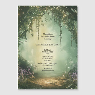 Fairy Tale Enchanted Forest Elegant Floral Bridal 
