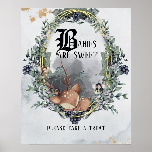 Fairy Tale enchanted forest Shower Sweet treat Poster