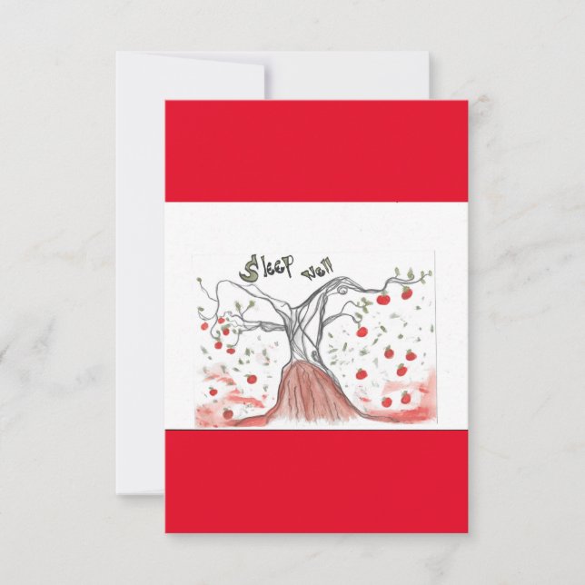 Fairy Tale Fall Tree Card (Front)