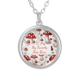 Fairy Tale Favorite Mom Silver Plated Necklace