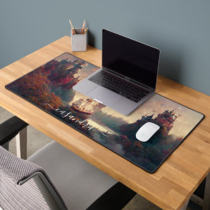 Fairy Tale Forest, Fairy Tale Castle, Sailing Ship Desk Mat