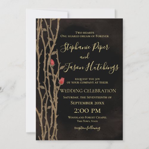 Fairy Tale Forest Wedding Invitation