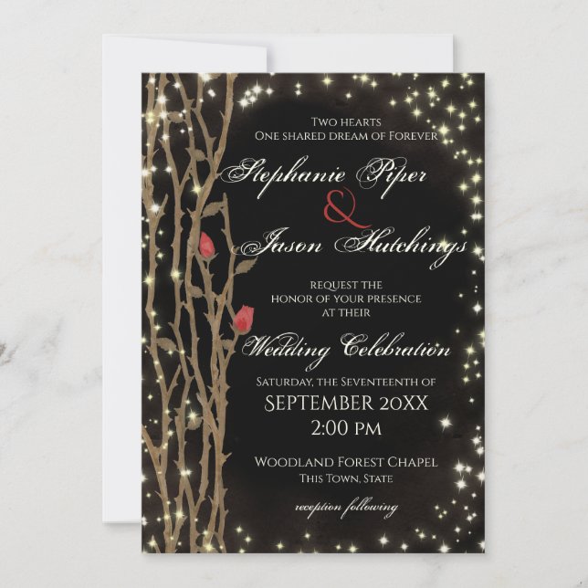 Fairy Tale Forest Wedding Invitation (Front)
