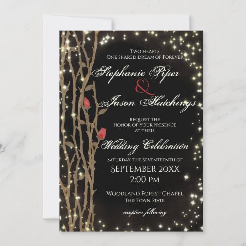 Fairy Tale Forest Wedding Invitation