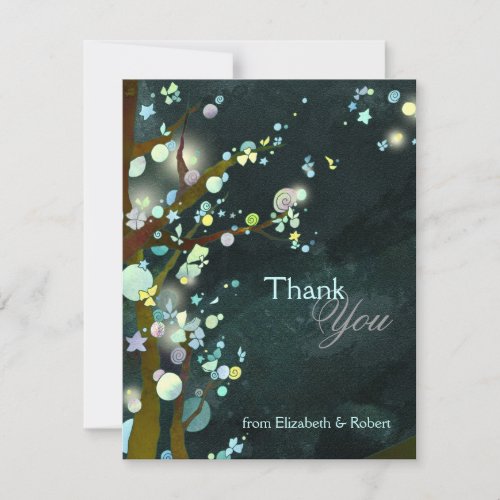 Fairy Tale Forest Wedding Thank Thank You Card