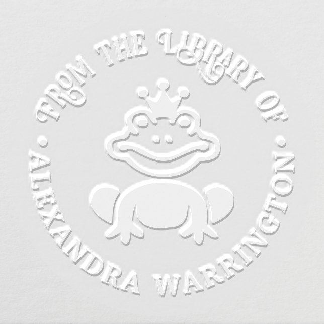 Fairy Tale Frog Prince “from the library of” Book Embosser (Design)