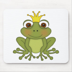 Fairy Tale Frog Prince with Crown Mouse Pad
