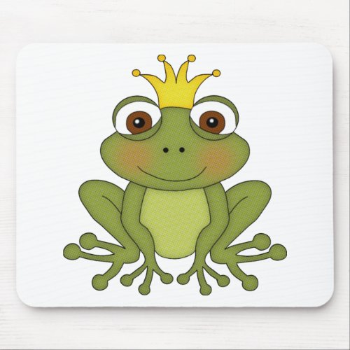 Fairy Tale Frog Prince with Crown Mouse Pad