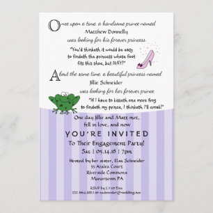 Fairy Tale Fun Engagement Party 5x7 Invitation