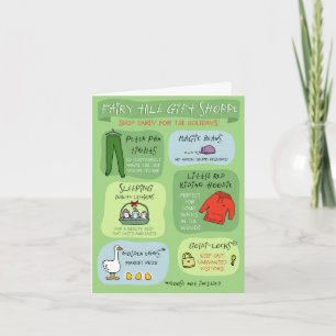 Fairy Tale Gift Shoppe Humorous Christmas Funny Holiday Card