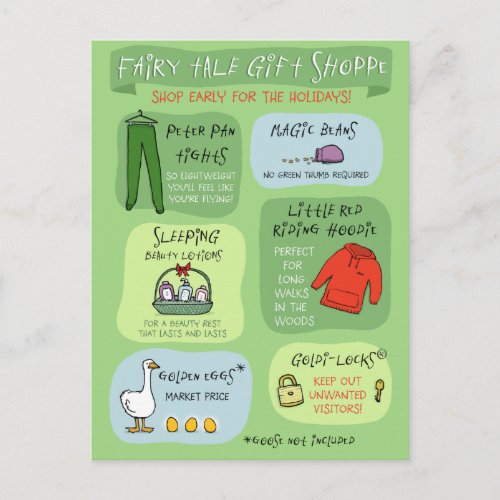 Fairy Tale Gift Shoppe Postcard