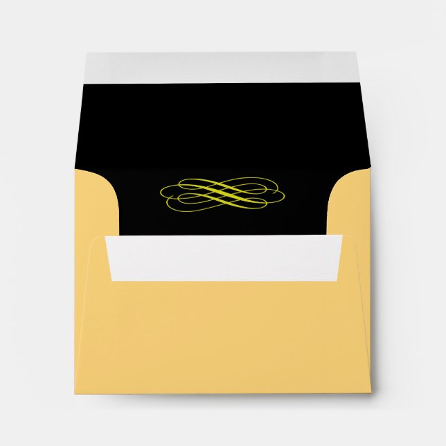 Fairy Tale in Black RSVP Envelope (Back (Bottom))