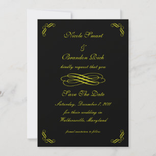 Fairy Tale in Black Save the Date