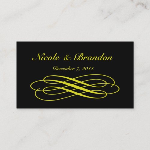 Fairy Tale in Black Wedding Website Card