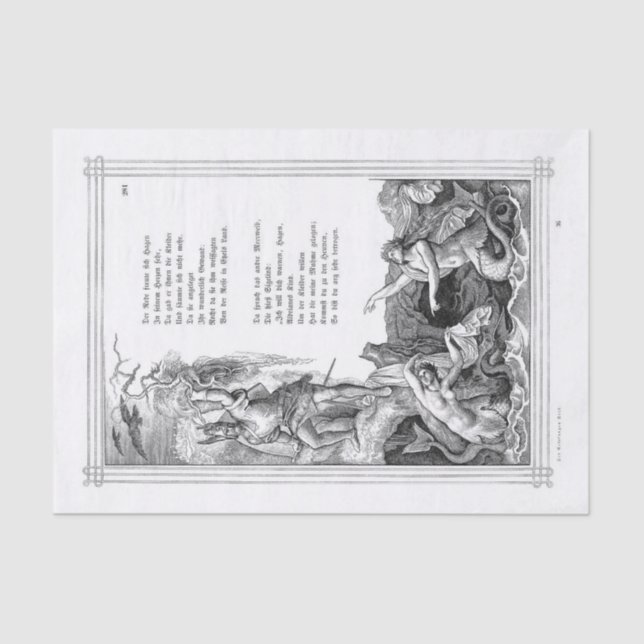 Fairy tale mermaid tissue paper (Front)