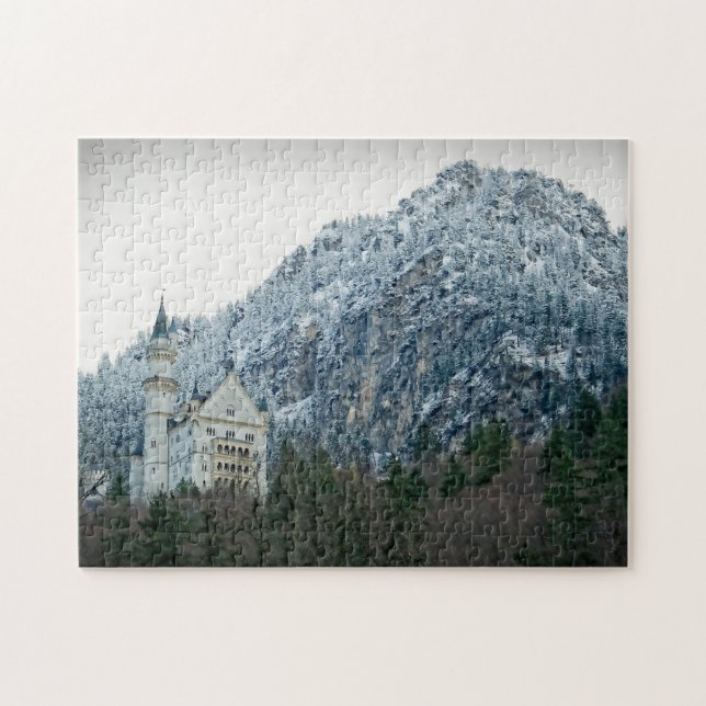 Fairy Tale Mountain Castle - Germany-11x14-252 pc Jigsaw Puzzle (Horizontal)